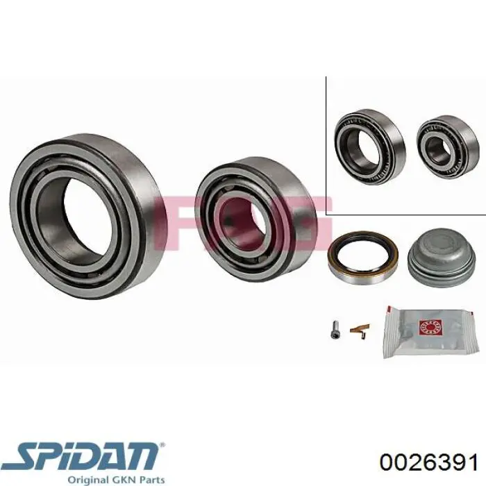 0026391 GKN-Spidan Подшипник ступицы передней