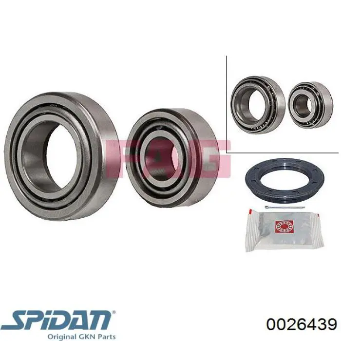 Подшипник задней ступицы 0026439 GKN-Spidan