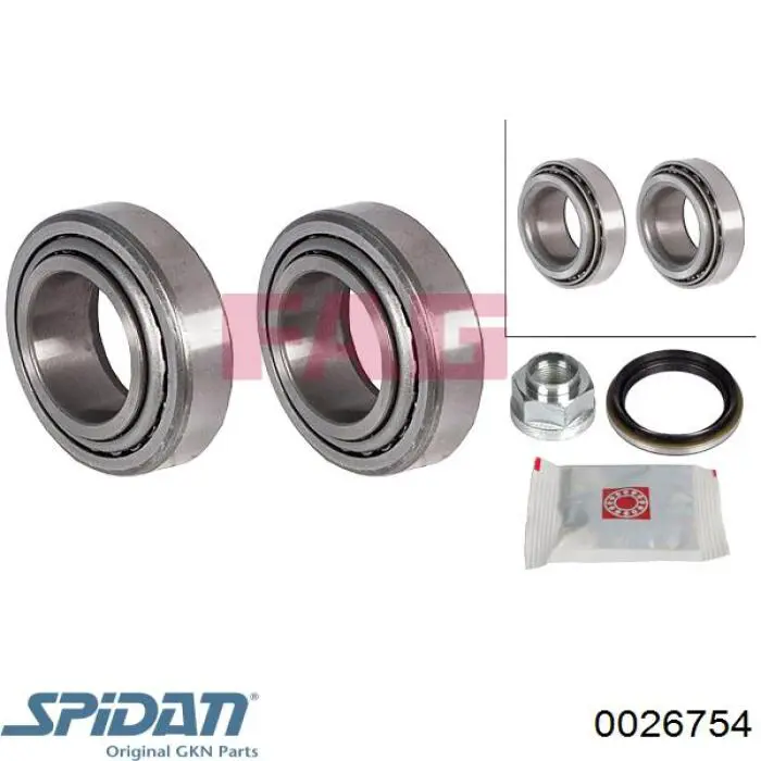 Подшипник задней ступицы 0026754 GKN-Spidan