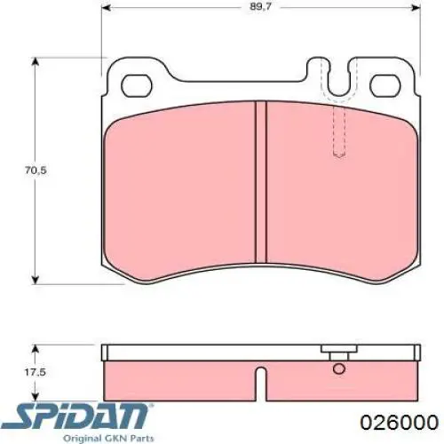 Чехол шруса GKN-Spidan 026000 цена, от 6.33 USD