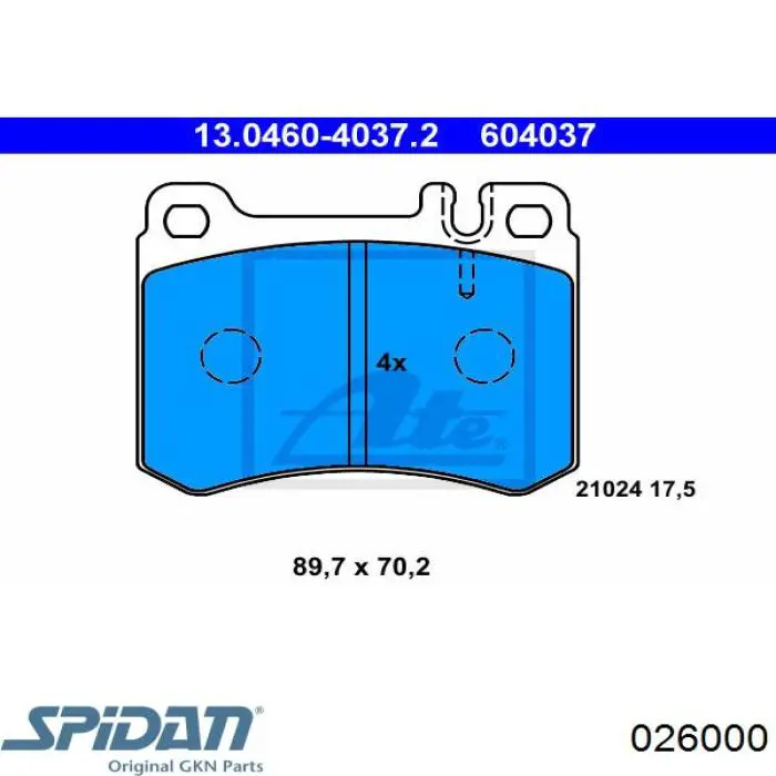 026000 GKN-Spidan Пыльник шарнира привода