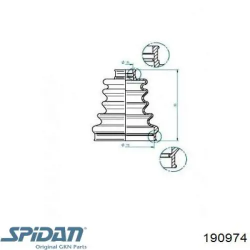 Купить 190974 GKN-Spidan 