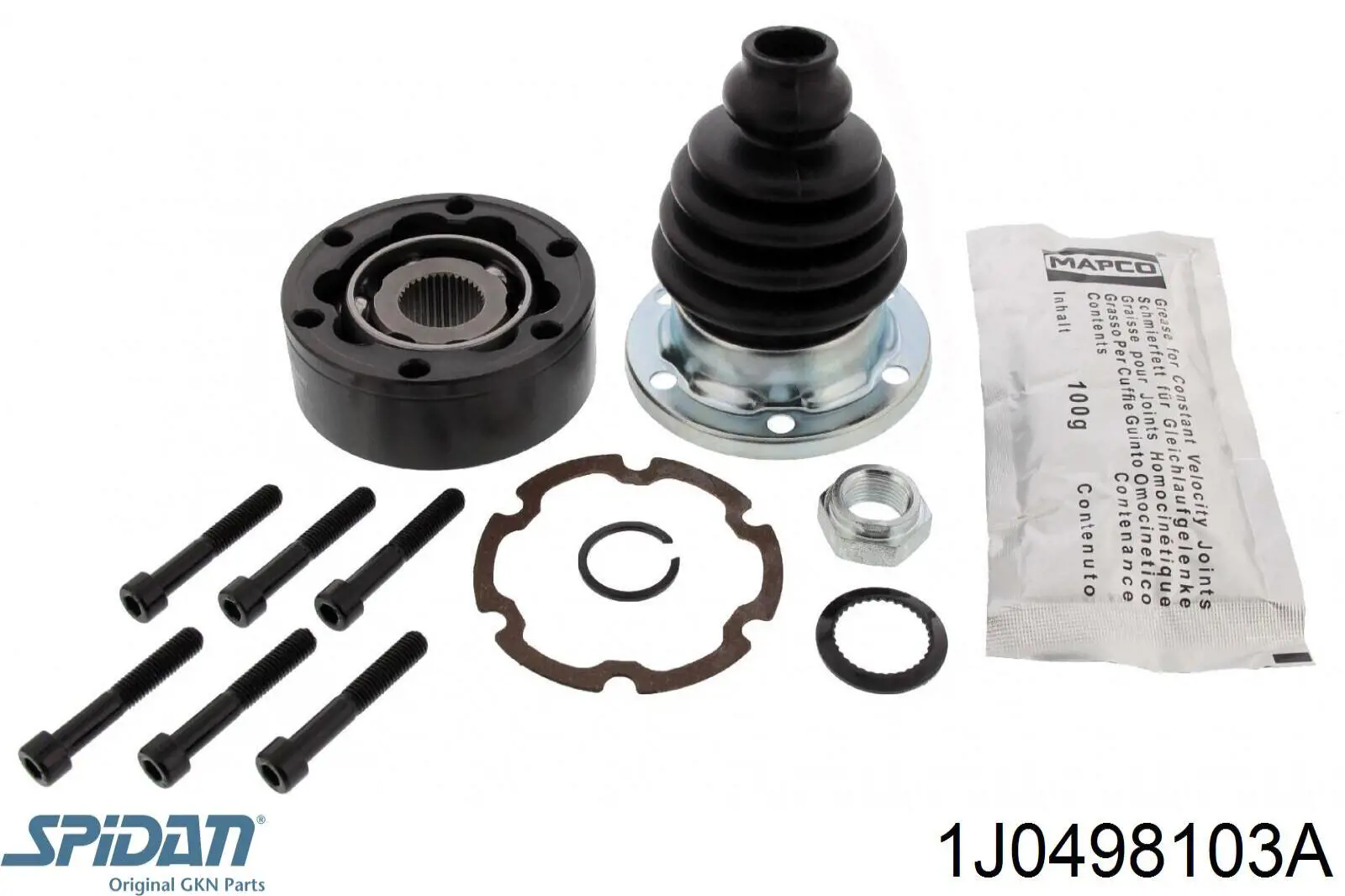 2Q0498104C VAG Junta homocinética interior delantera izquierda original y equivalente