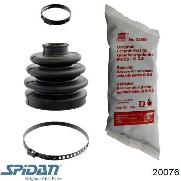 Чехол шруса GKN-Spidan 20076 цена, от 9.72 USD