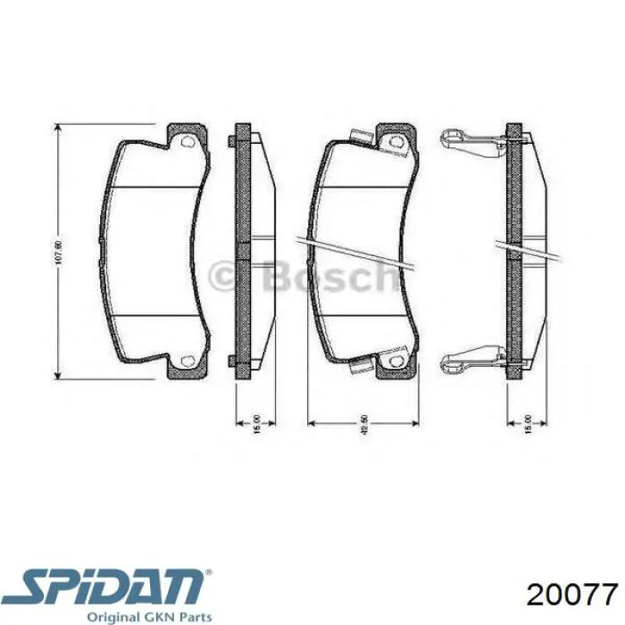 Пыльник ШРУСа внутренний, левый GKN-Spidan 20077