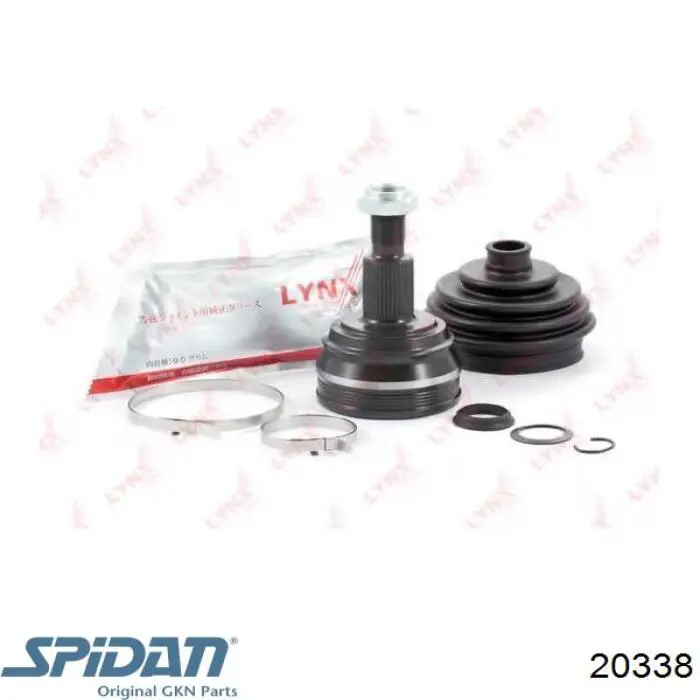 ШРУС наружный передний 20338 GKN-Spidan
