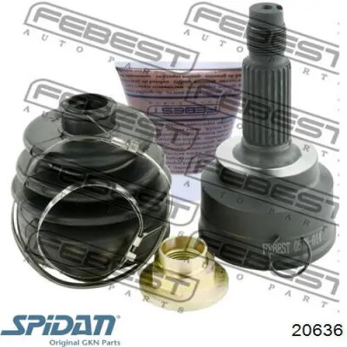 ШРУС наружный передний 20636 GKN-Spidan