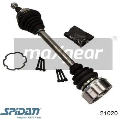 21020 GKN-Spidan Полуось передняя левая