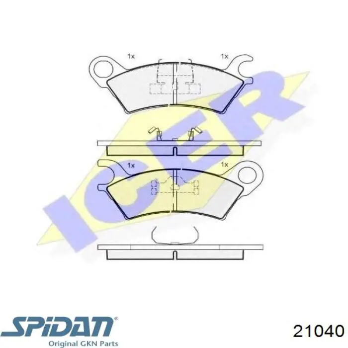 21040 GKN-Spidan Полуось передняя, правая