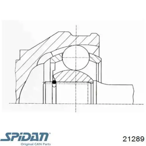 ШРУС наружный передний 21289 GKN-Spidan