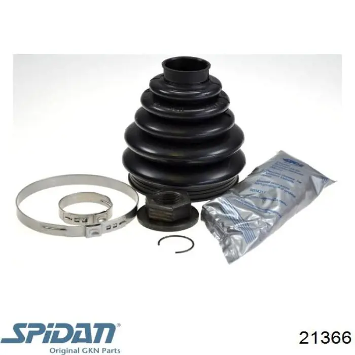 Fuelle, árbol de transmisión delantero exterior 21366 GKN-Spidan