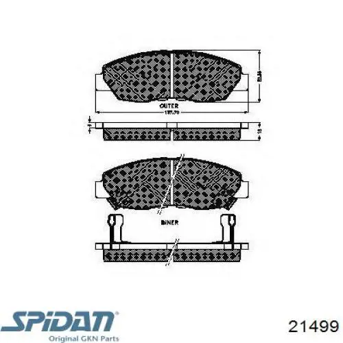Пыльник ШРУСа наружный 21499 GKN-Spidan