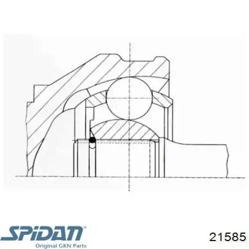 ШРУС зовнішній передній 21585 GKN-Spidan