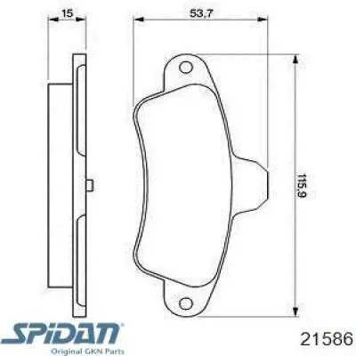 ШРУС наружный передний 21586 GKN-Spidan