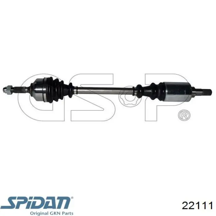 Полуось (привод) передняя левая 22111 GKN-Spidan