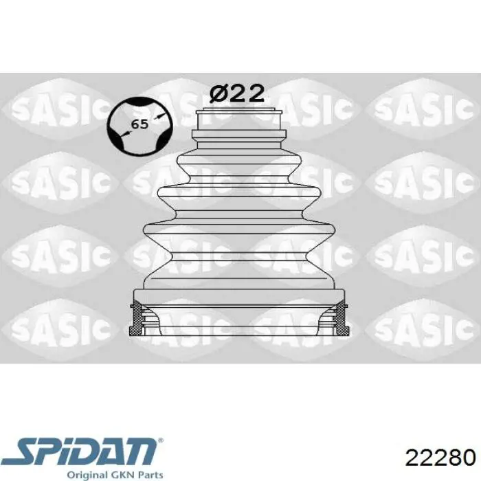 Пыльник ШРУСа внутренний, передней полуоси GKN-Spidan 22280