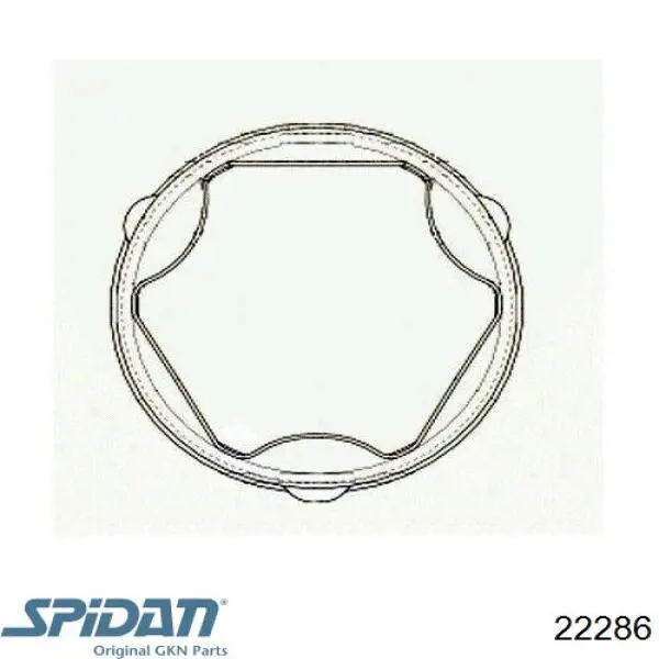 Пыльник ШРУСа внутренний, передней полуоси GKN-Spidan 22286