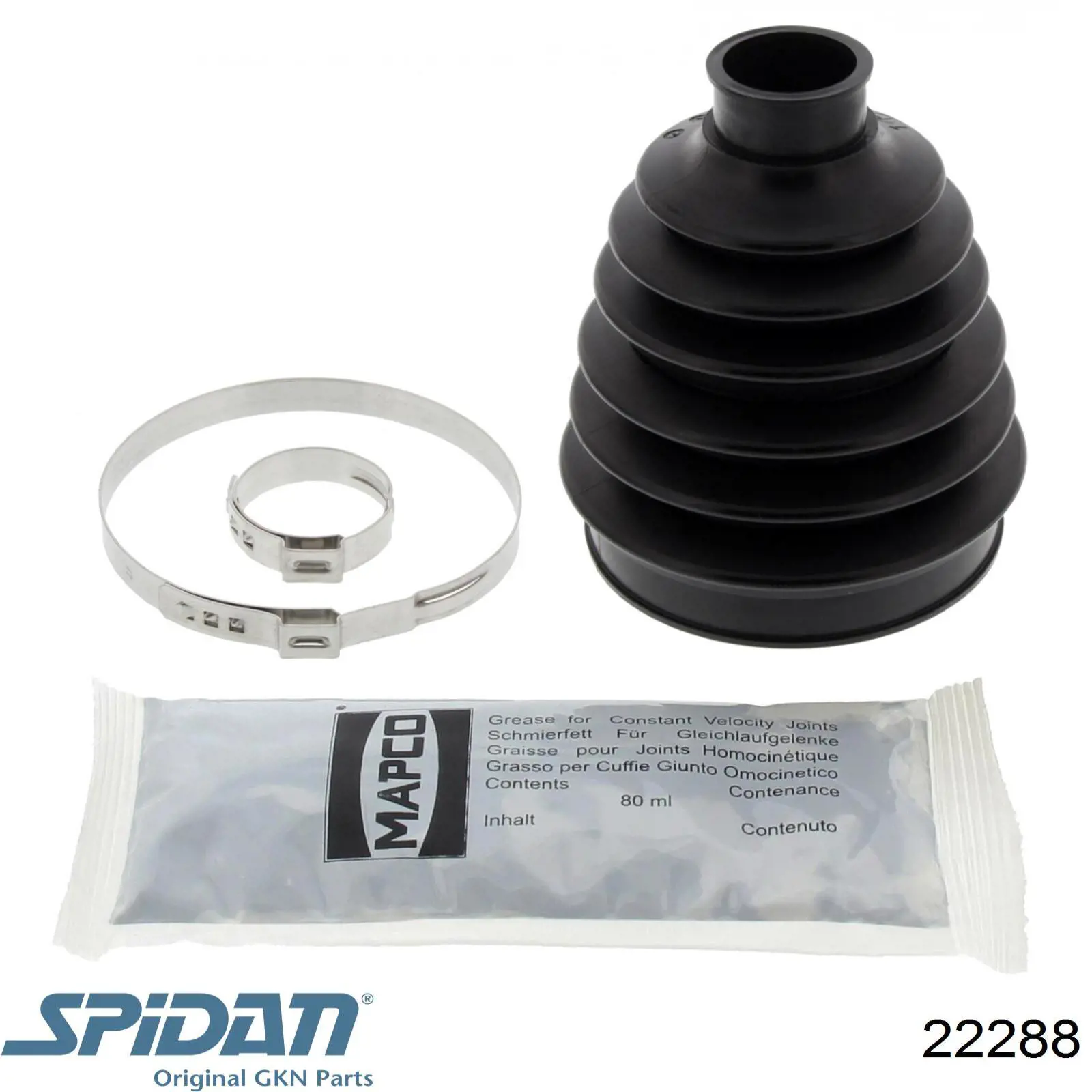 Чехол шруса GKN-Spidan 22288 цена, от 14.94 USD