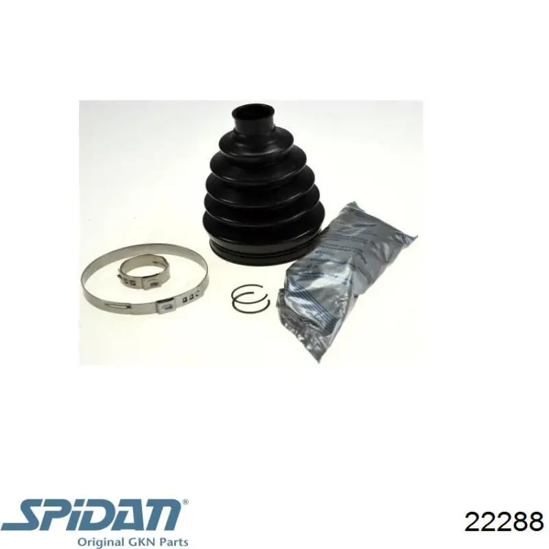 Fuelle, árbol de transmisión delantero exterior 22288 GKN-Spidan