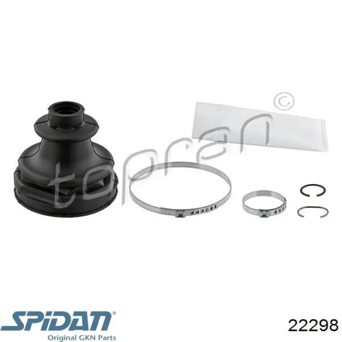 Купить 22298 GKN-Spidan Пыльник гранаты внутренний, передней полуоси