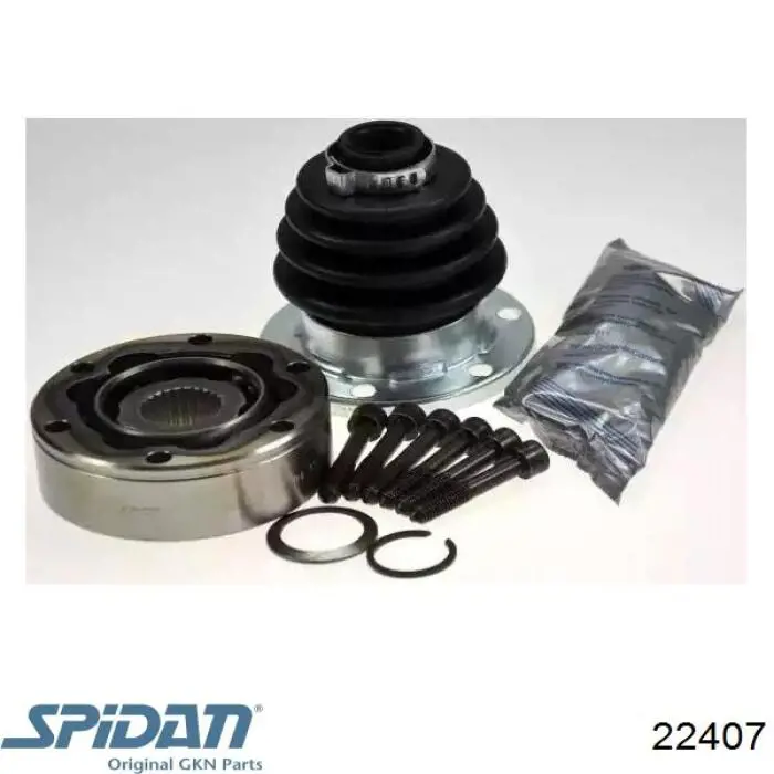 ШРУС внутренний передний 22407 GKN-Spidan