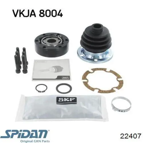 Купить 22407 GKN-Spidan ШРУС внутренний