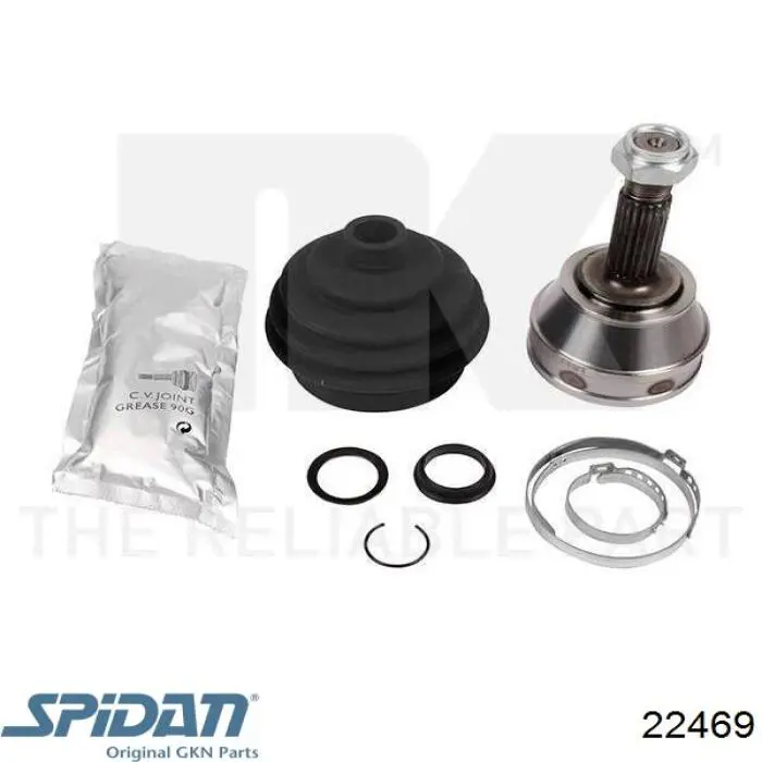 ШРУС наружный GKN-Spidan 22469