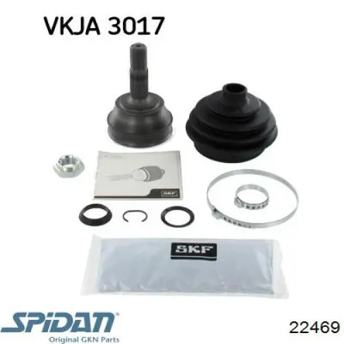 ШРУС наружный передний 22469 GKN-Spidan