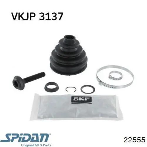 Чехол шруса GKN-Spidan 22555 цена, от 9.45 USD