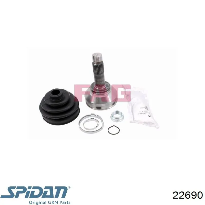 ШРУС наружный GKN-Spidan 22690