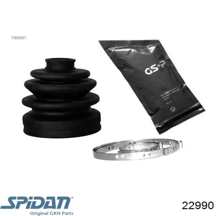 Fuelle, árbol de transmisión delantero exterior 22990 GKN-Spidan