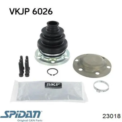 Пыльник наружной гранаты, задней полуоси GKN-Spidan 23018 цена, от 34.63 USD