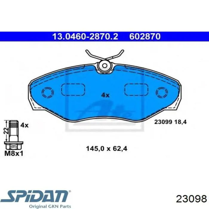 Чехол шруса GKN-Spidan 23098 цена, от 12.05 USD
