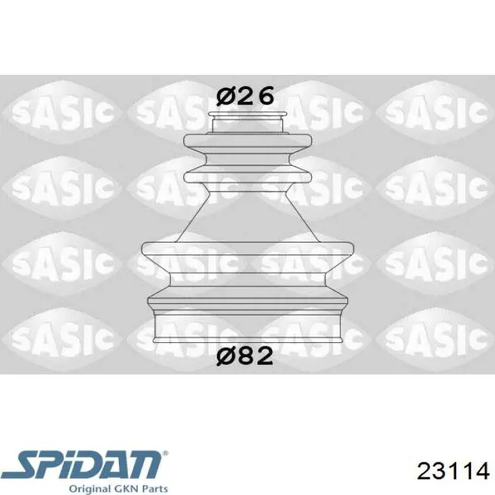 Купить 23114 GKN-Spidan Пыльник гранаты внутренний, передней полуоси