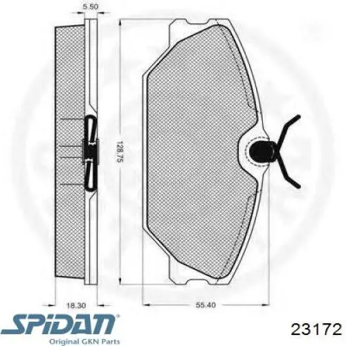 Пыльник ШРУСа наружный, задней полуоси GKN-Spidan 23172