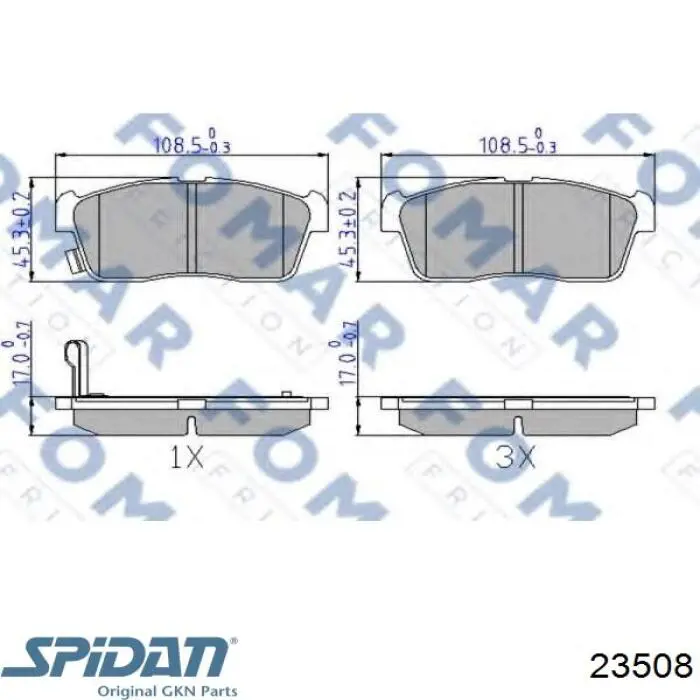 Пыльник ШРУСа передней полуоси наружный GKN-Spidan 23508