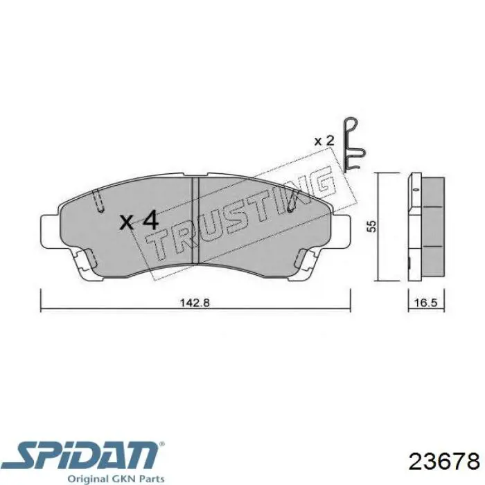 Купить 23678 GKN-Spidan Пыльник гранаты внутренний, передней полуоси