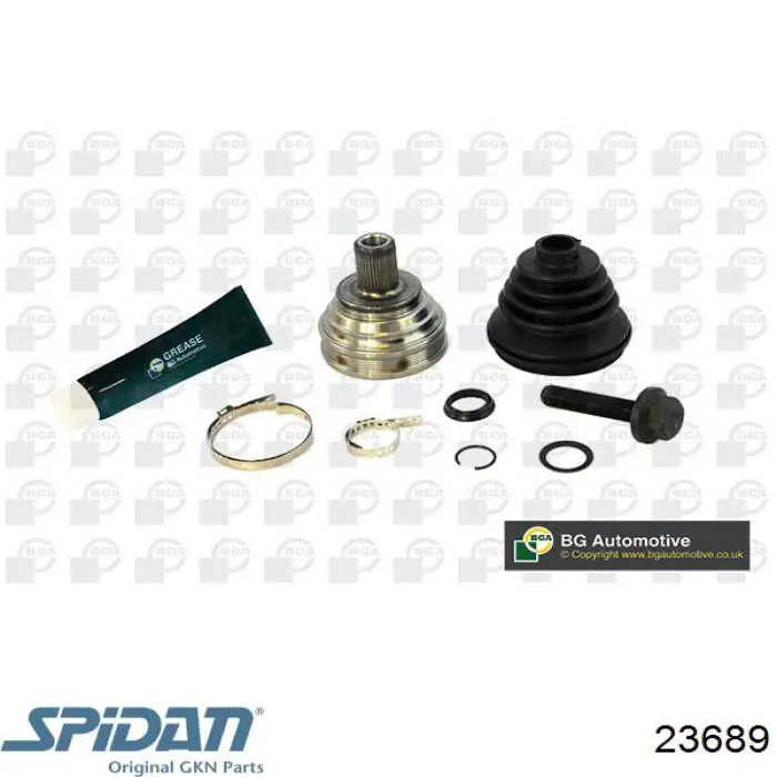 ШРУС наружный GKN-Spidan 23689