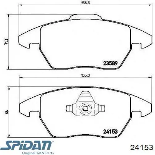 Купить 24153 GKN-Spidan Вал приводной правый