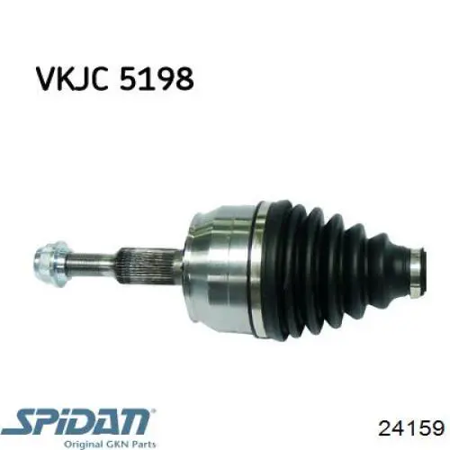 24159 GKN-Spidan Полуось передняя левая