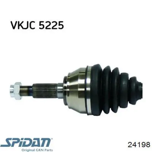 Полуось (привод) передняя Porsche 7L0407271F цена, от 47.40 USD