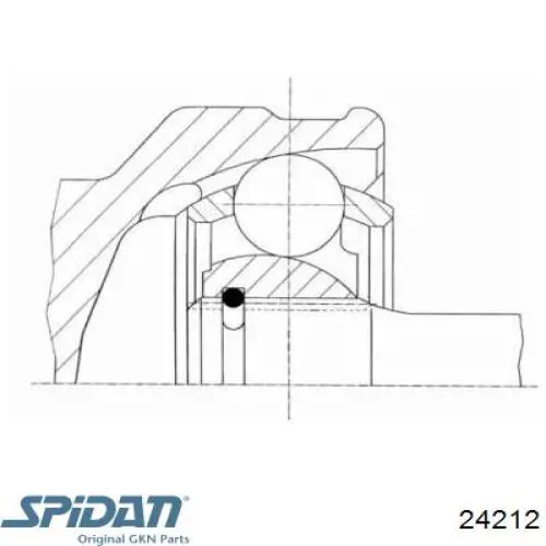 24212 GKN-Spidan шрус наружный передний