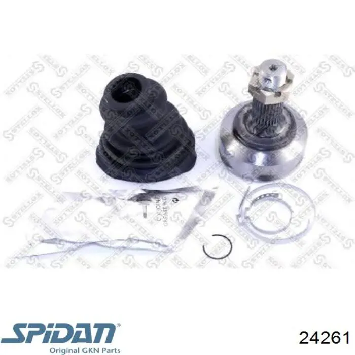 Левая полуось 24261 GKN-Spidan