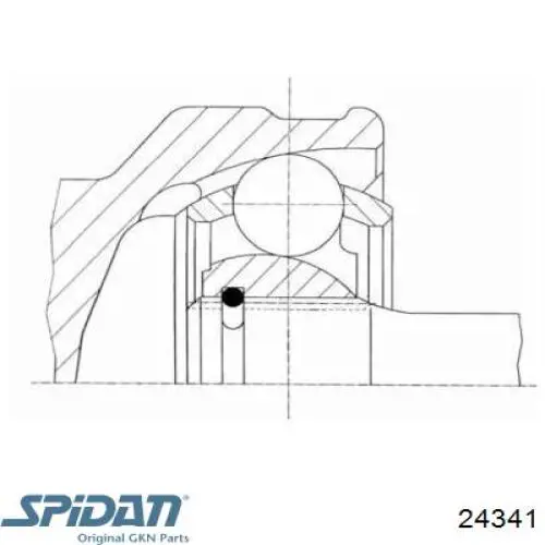 ШРУС наружный передний 24341 GKN-Spidan