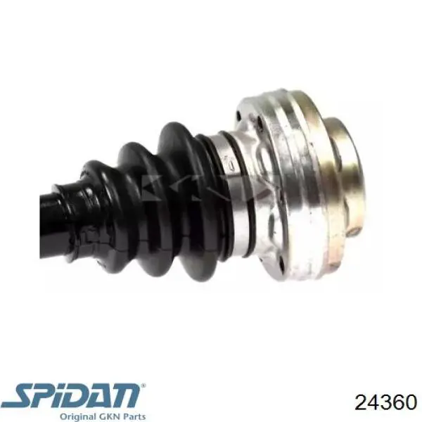 24360 GKN-Spidan semieixo traseiro direito