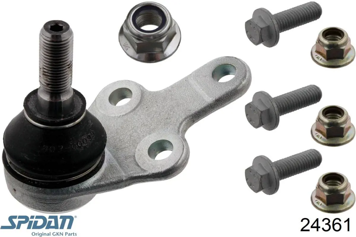 Полуось задняя, левая GKN-Spidan 24361