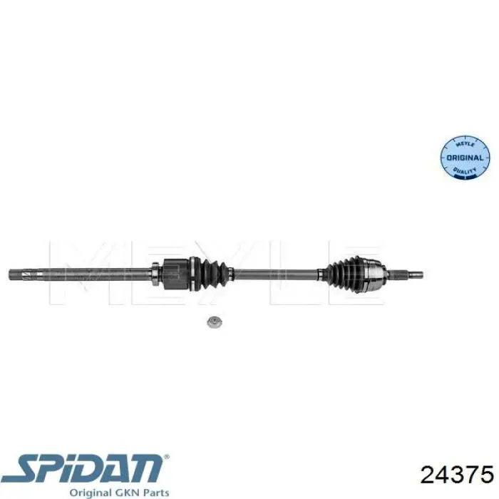 Полуось (привод) передняя правая 24375 GKN-Spidan