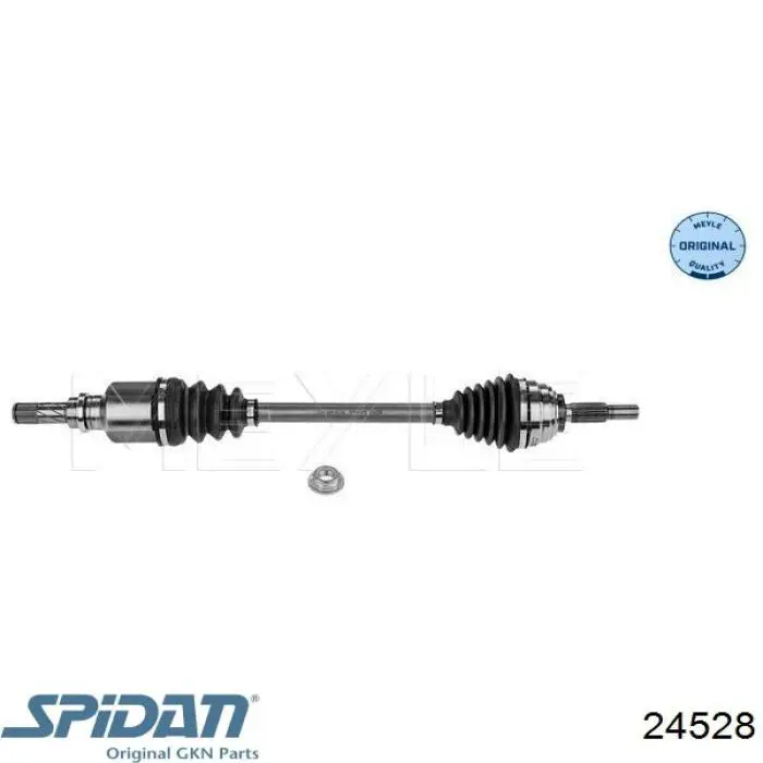 Полуось (привод) передняя левая 24528 GKN-Spidan