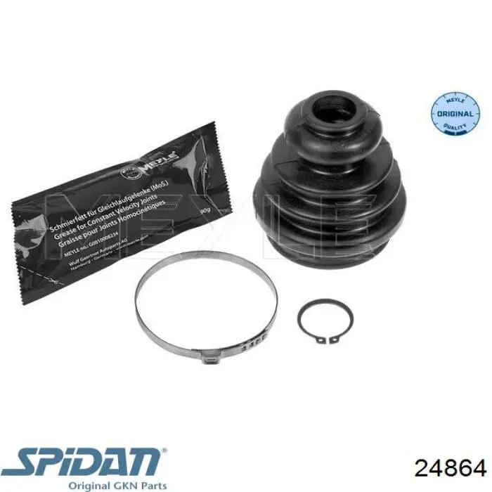 Пыльник шарнира угловых скоростей внутренний передний GKN-Spidan 24864 цена, от 12.33 USD