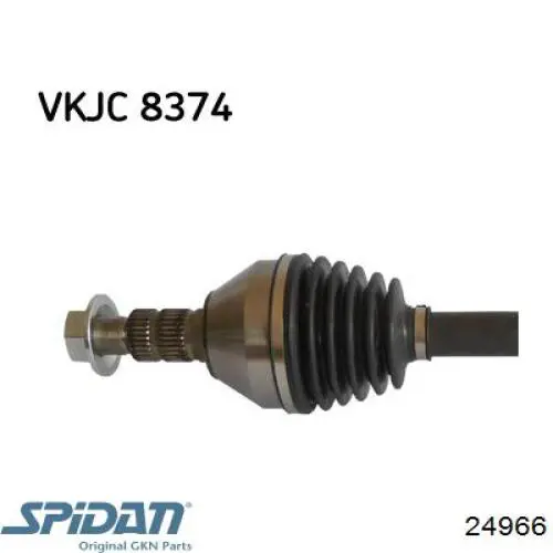 Левая полуось 24966 GKN-Spidan